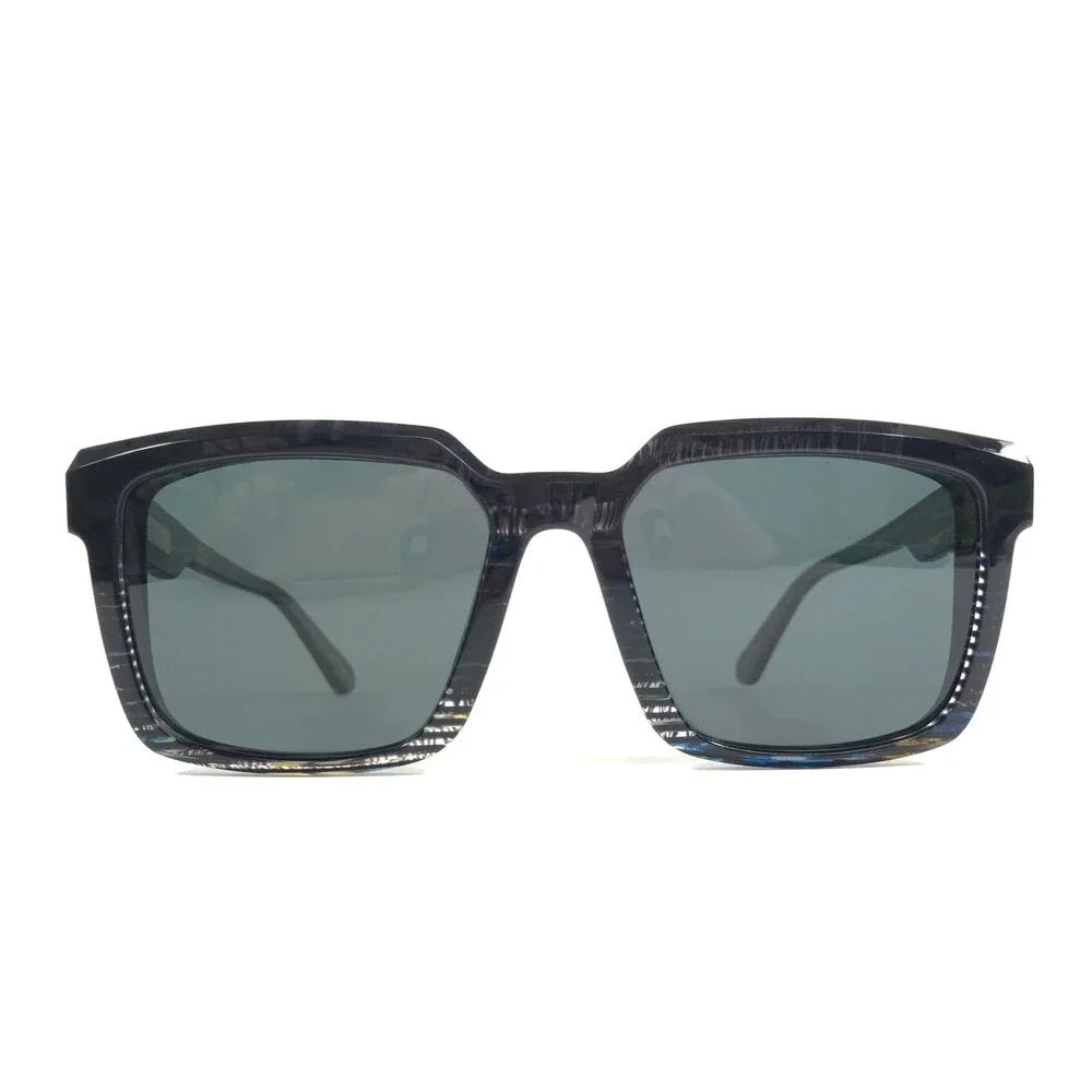 J.F. Rey Sunglasses COLUMBUS 0825SOL Black Blue Frames w/ Gray Polarized Lenses